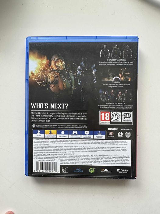 Gra Mortal Kombat X Ps4 Ps5 Playstation 5 4