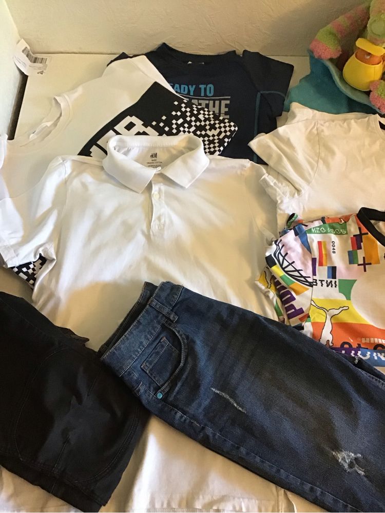 поло,свитшот для мальчика H&M, шорты,джинсы,футболки,комплект