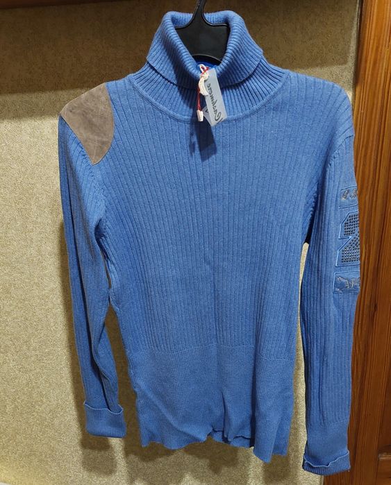 Светр гольф водолазка з бавовни та кашеміру
