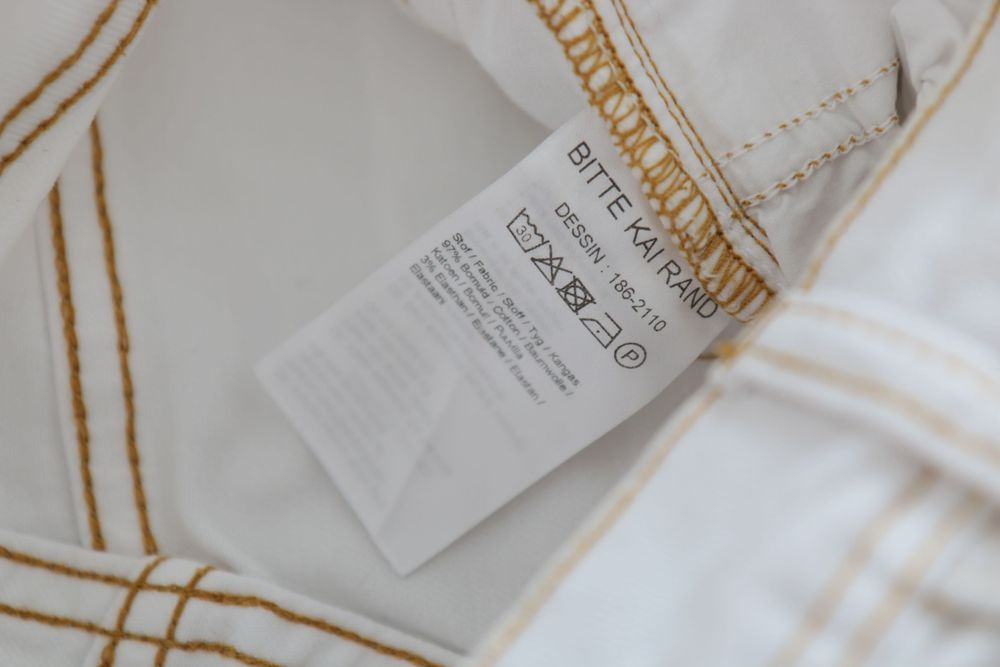 Spodnie skandynawskiej marki BITTE KAI RAND XS/S massimo dutti białe