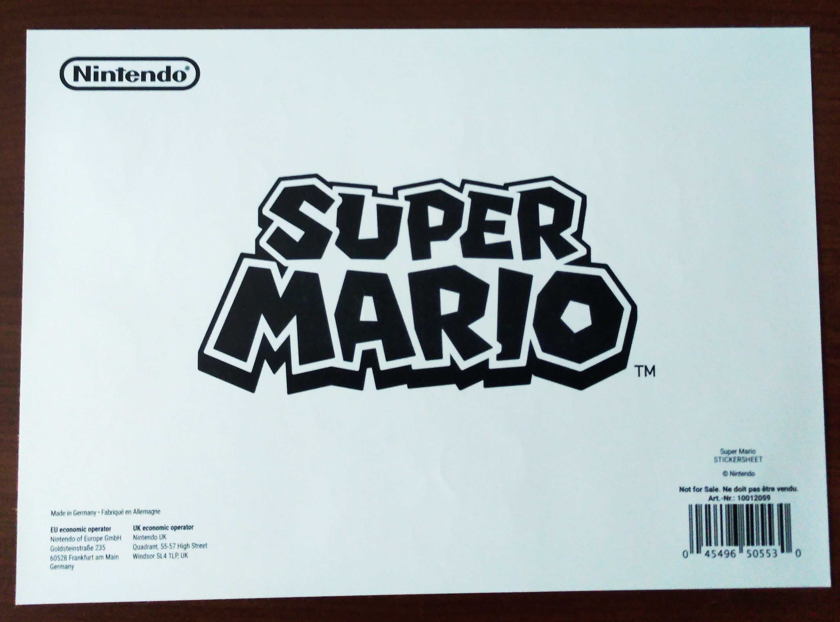 Super Mario Bros. / Mario Kart 8 Nintendo вінілові стікери наліпки