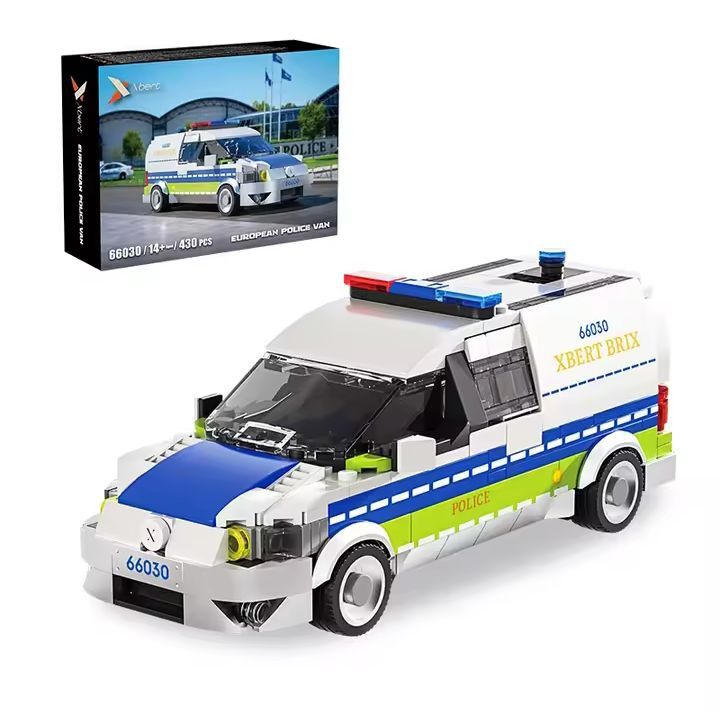 Auto policja z klocków