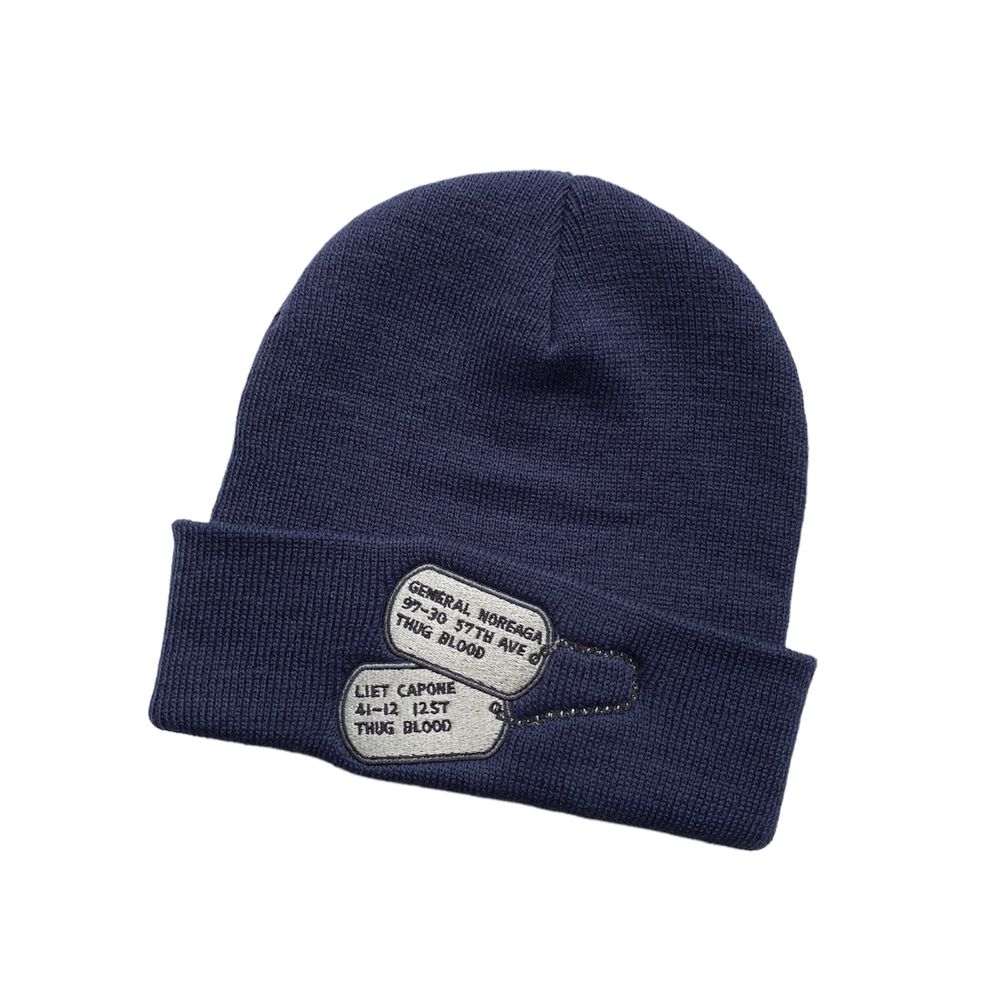 Шапка Supreme Capone General Noreaga Beanie оригінал синя