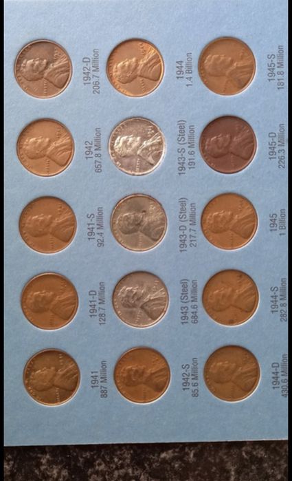 U.S.A lincoln pieces cents Album