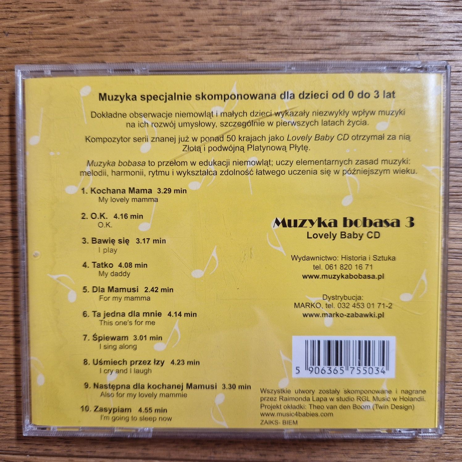 Zestaw cd Muzyka Bobasa 5 płyt