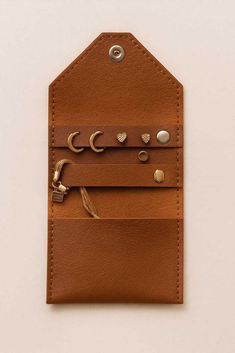 Компактний органайзер для прикрас з шкіри — ідеальний подарунок