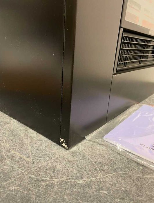 Kominek stojący z funkcją grzewczą elektryczny Klarstein czarny 1800 W