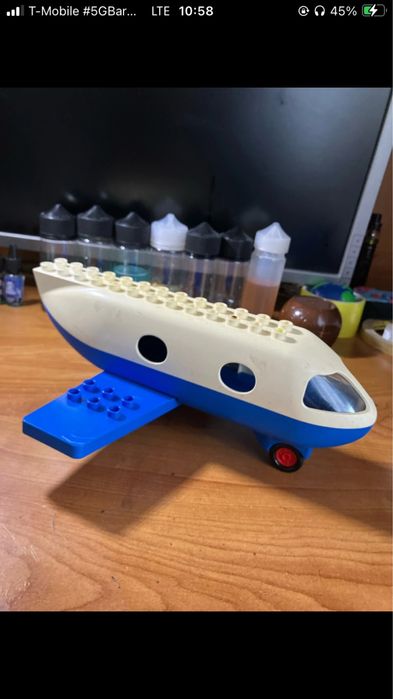 Samolot Lego Duplo: Odrzutowiec 2678:stan dobry,niekompletny