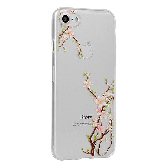 Telone Floral Etui Silikon Do Huawei Y6 2018 Cherry