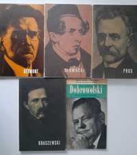 Biografie pisarzy polskich 5 książek Reymont, Słowacki...