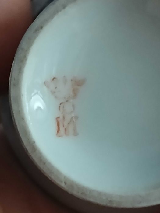 Stara kobaltowa filizanka sygnowana miniaturka Berlin  Branderburg