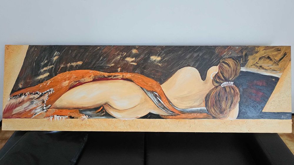 Quadro em Tela de Mulher Silhueta Feminina - Autora Rosário P.