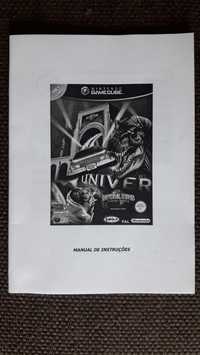 Manual de instruções "Universal Studios Theme Parks" Nintendo Gamecube