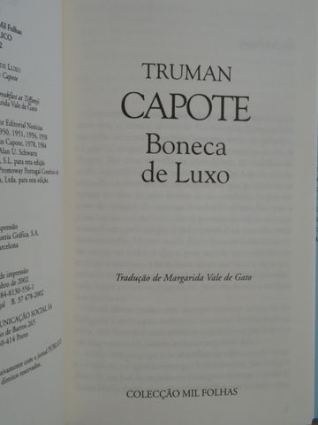 Boneca de Luxo de Truman Capote