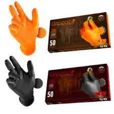 Profesjonalne rękawice nitrylowe pomarańczowe Grippaz
