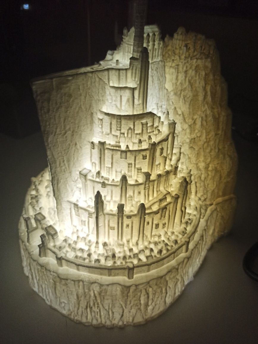 Minas Tirith Lotr władca pierścieni piekna lampka