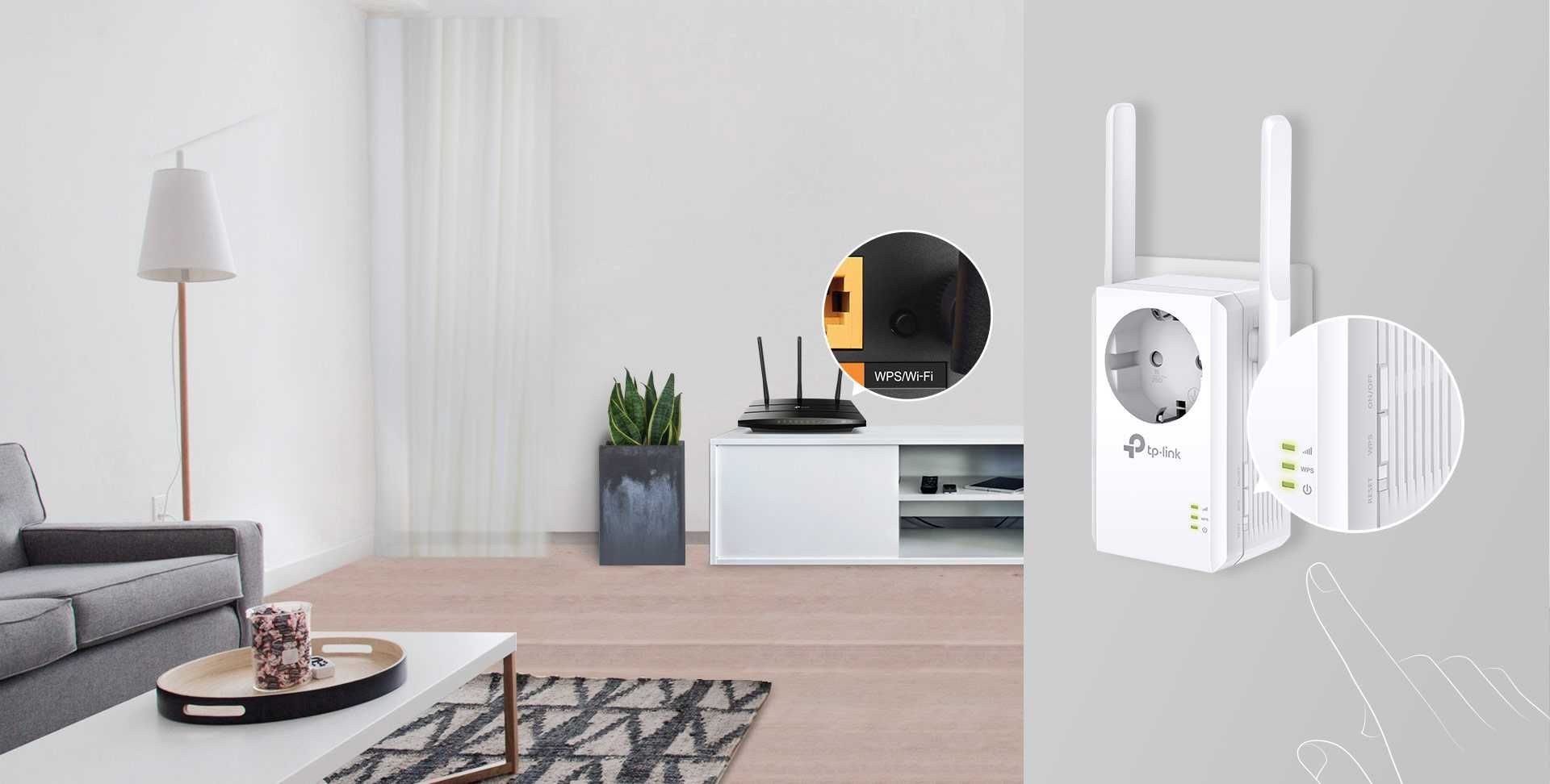 Extensor de Sinal Wi-Fi TP-Link TL-WA860RE – 300Mbps com Tomada