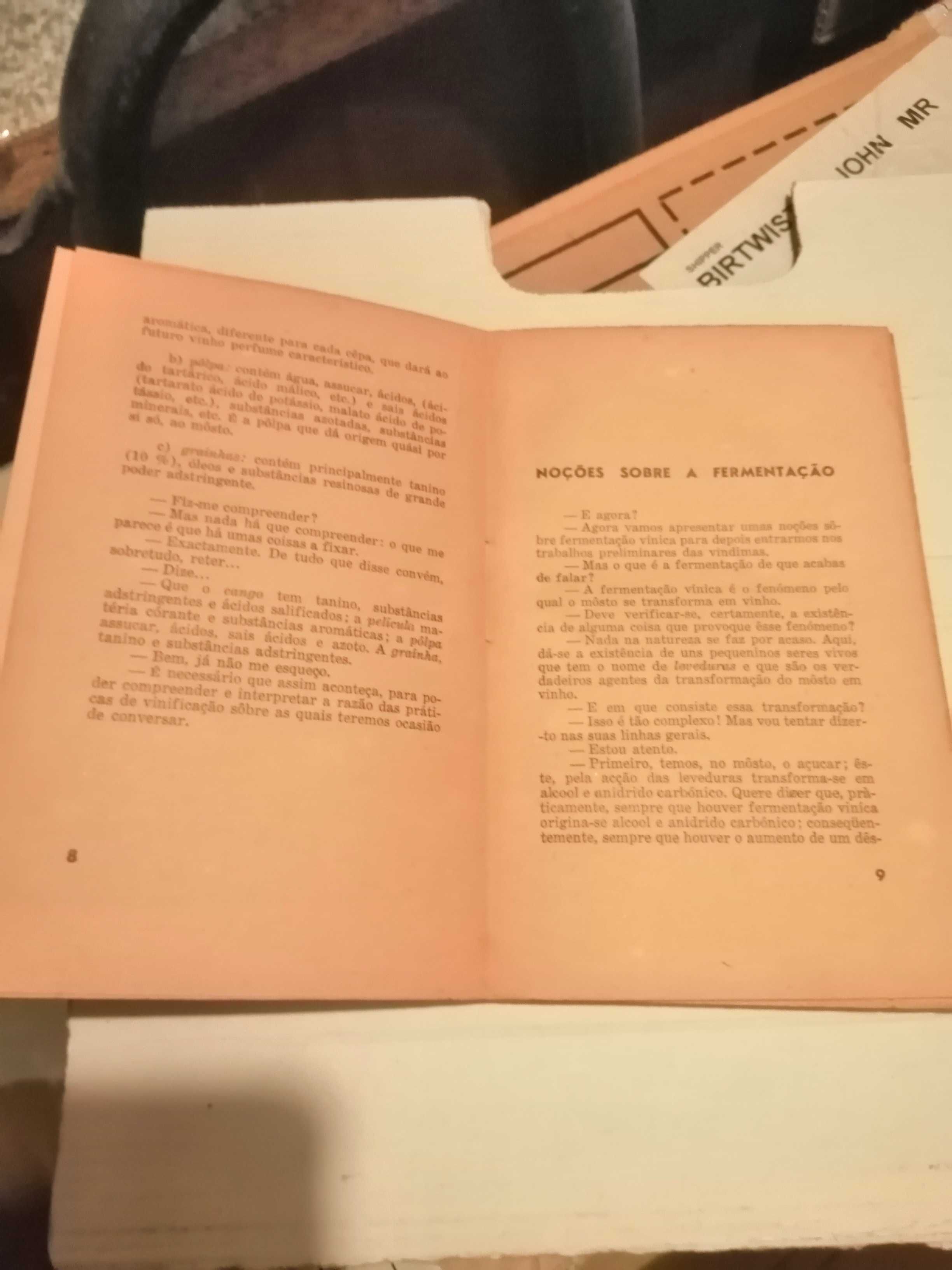 Livro: Noções sôbre o Fabrico do Vinho De Pasto, Albano Homem de Mello