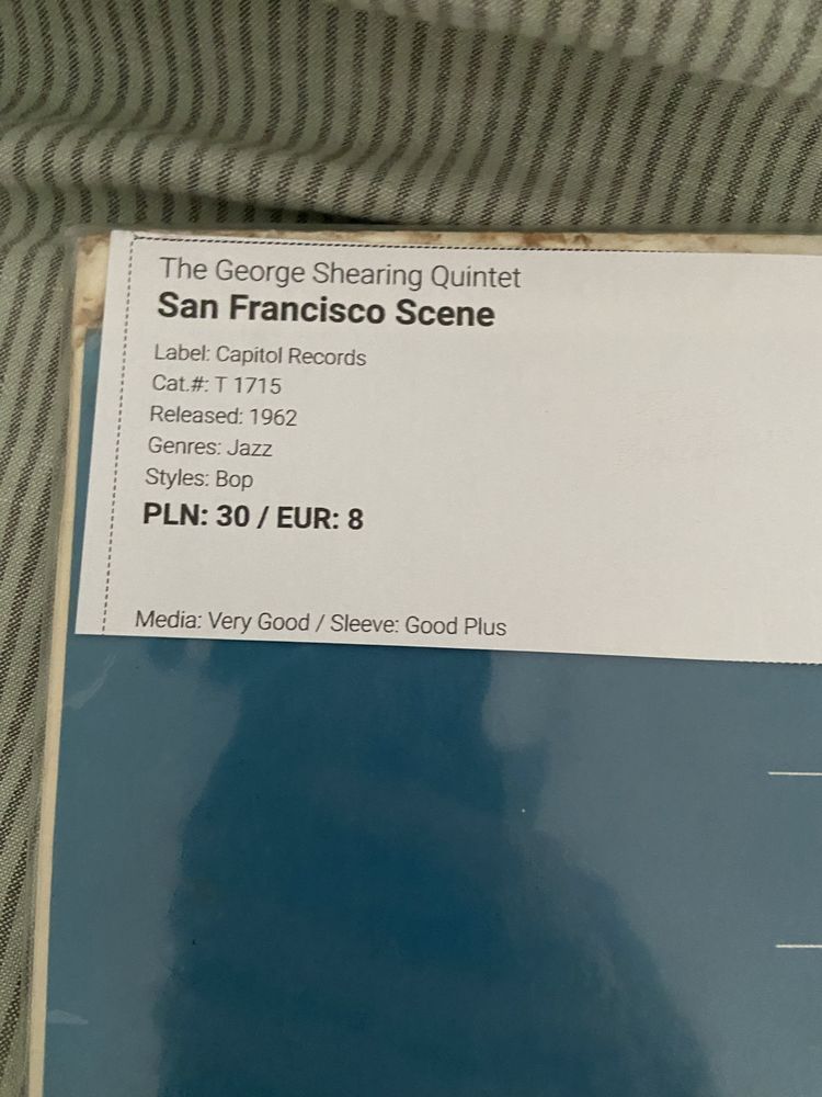 Winyl JAZZ - the george shearing quintet - san francisco scene