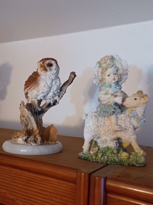 Bonecos de decoração em loiça