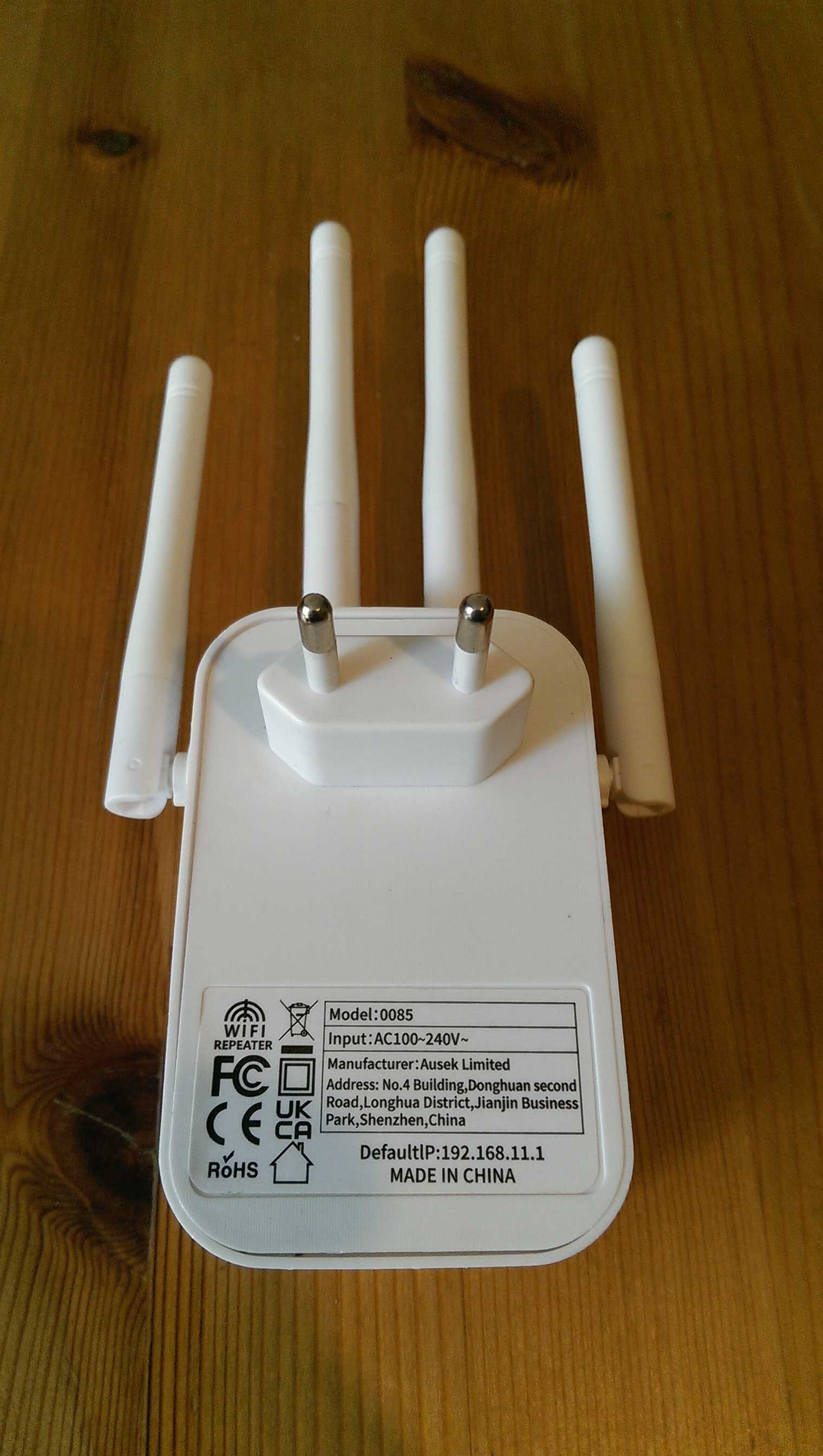Wzmacniacz Wi-Fi, WiFi AP/ Repeater, Model: 0085;