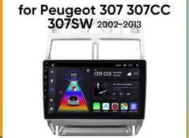 Rádio 9" android Peugeot 307 CC SW 2002-13 CARPLAY WIFI GPS 2/32GB