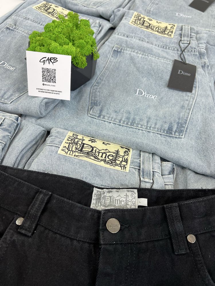 ‼️АКЦІЯ -25%‼️ Джинсові шорти Dime / Дайм бегі corteiz широкі