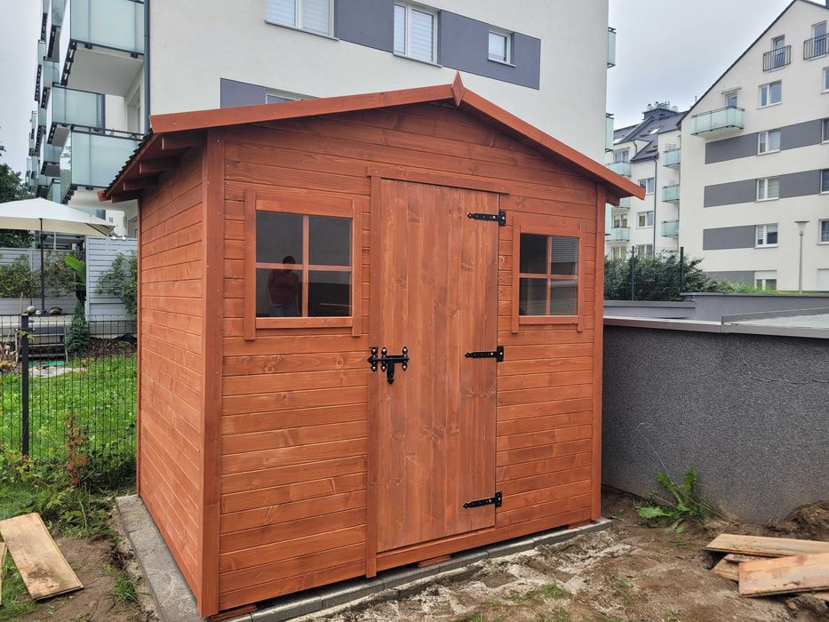 Domek na narzędzia narzędziowy ogrodowy drewutnie