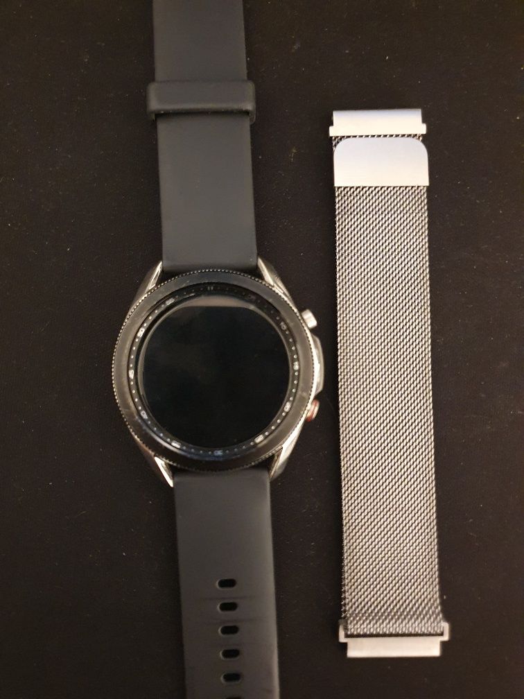 Samsung Galaxy Watch 3 LTE 45мм, нержавійка+браслет міланське плетіння