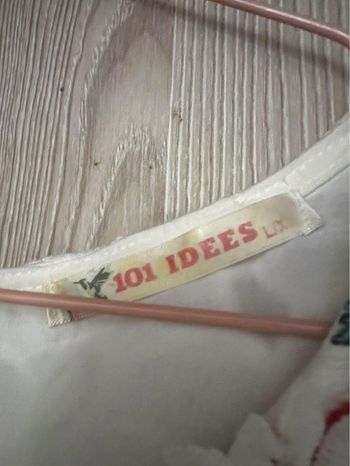 Vestido 101 Idees branco trabalhado