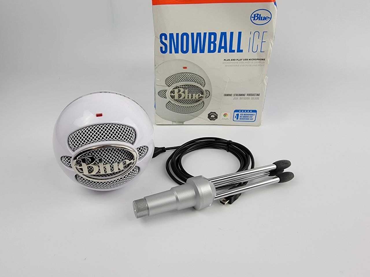 Мікрофон Blue SNOWBALL ICE чорний та білий