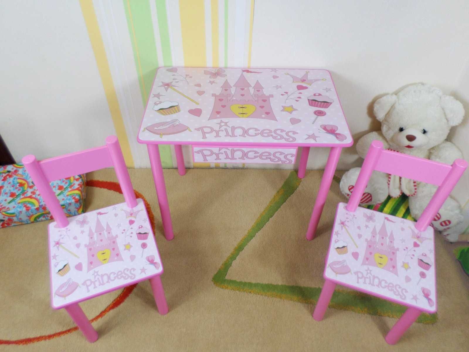 Дитячий столик і стільчик "Принцеса" Детский столик парта стул до 7р.