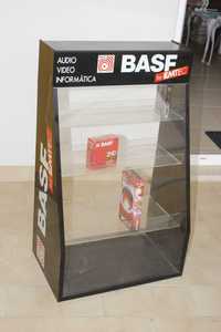 Movel expositor - Cassetes audio video informatica disquetes - BASF