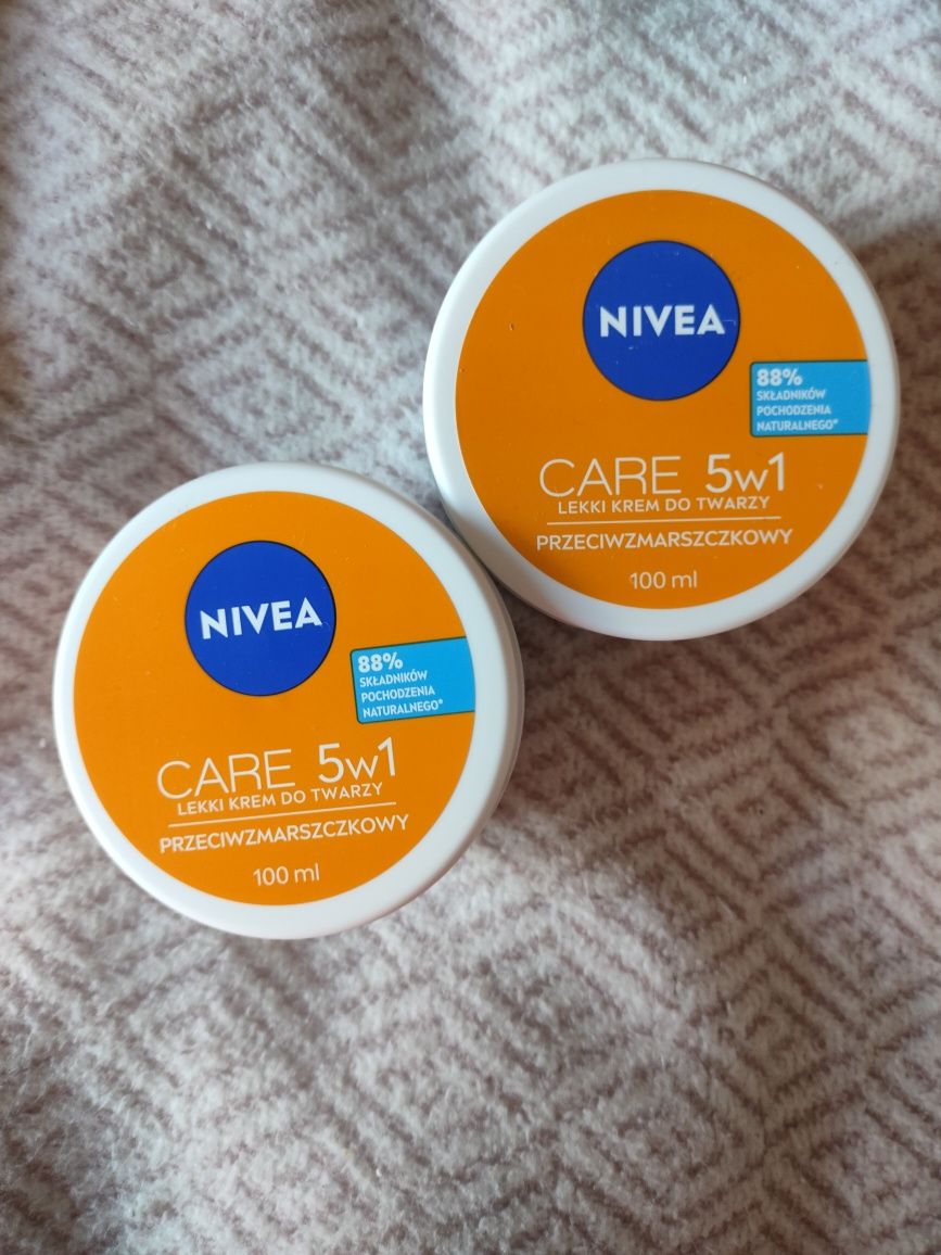 Nivea care 5 w 1 lekki krem do twarzy przeciwzmarszczkowy