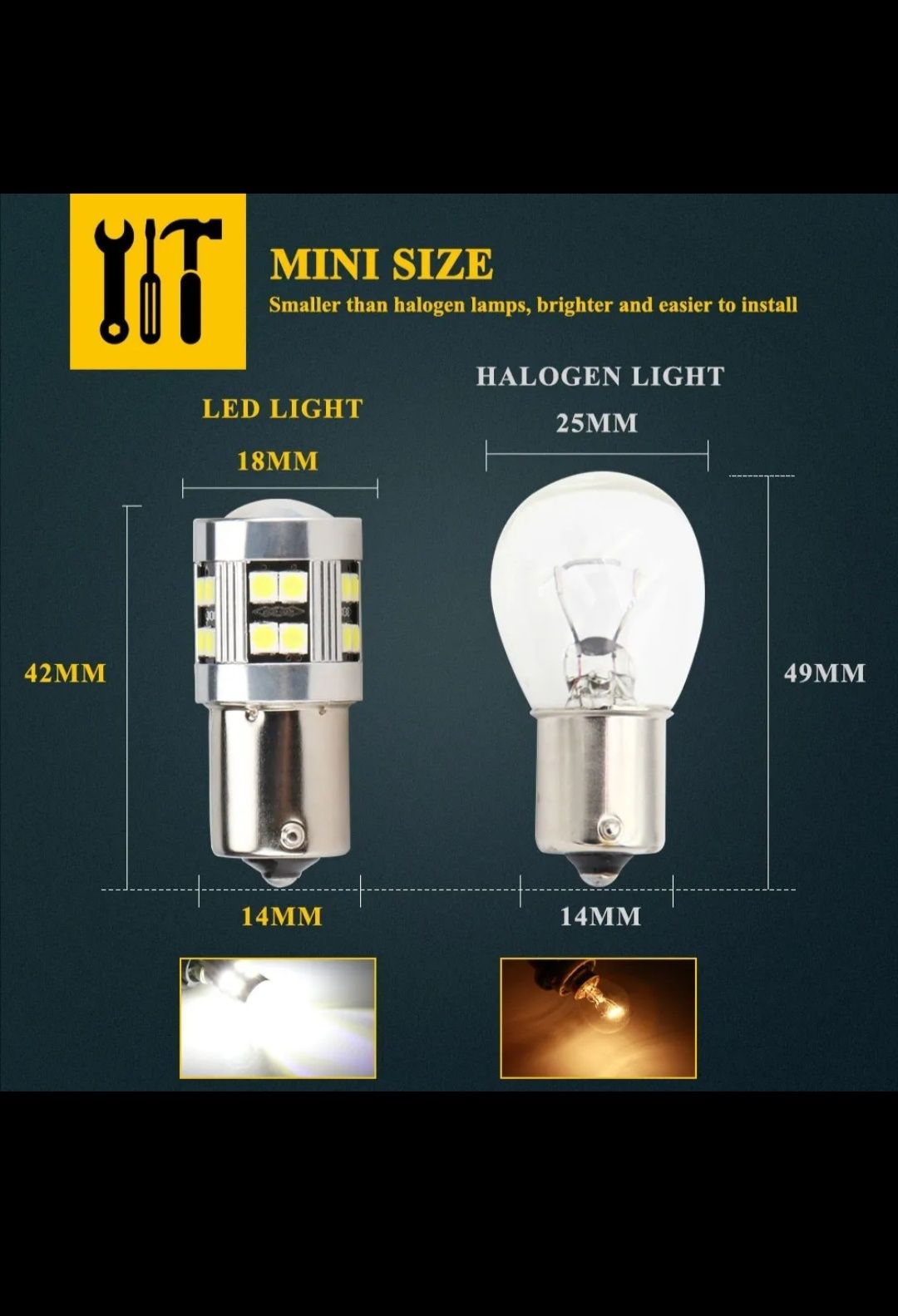 Lâmpada led BA15S P21W