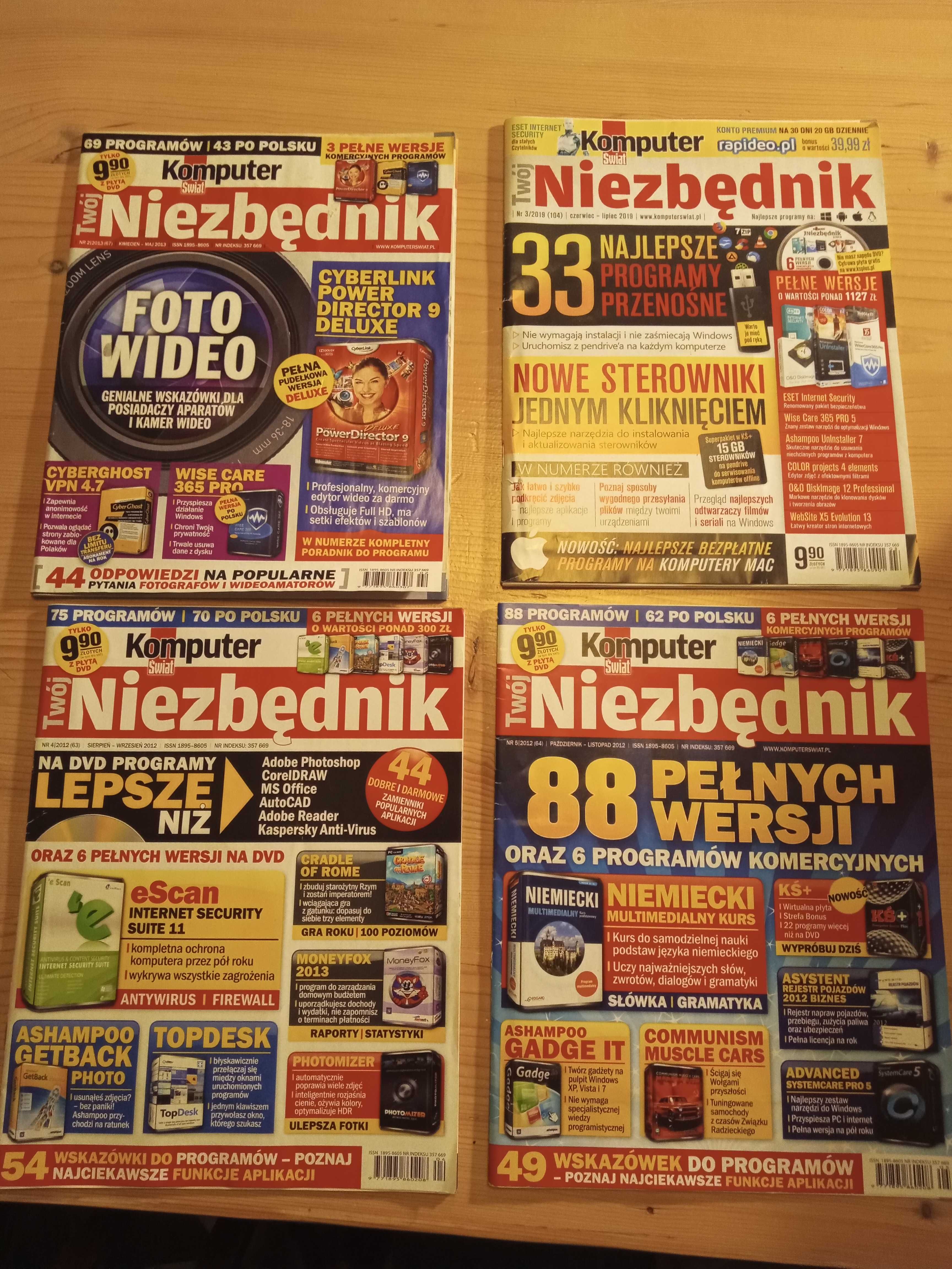 Komputer świat Twój Niezbędnik płyty DVD 4 sztuki