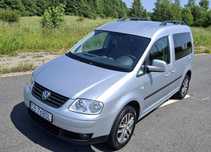 VW CADDY 1.6 Benzyna 102km Klima Alu Relingi Hak 5osób Stan B.DB