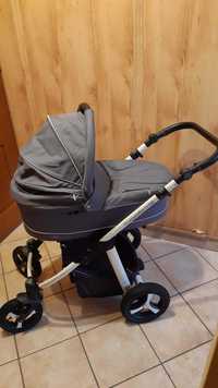 Wózek 2w1 Baby Design Lupo Comfort szary, gondola + spacerówka