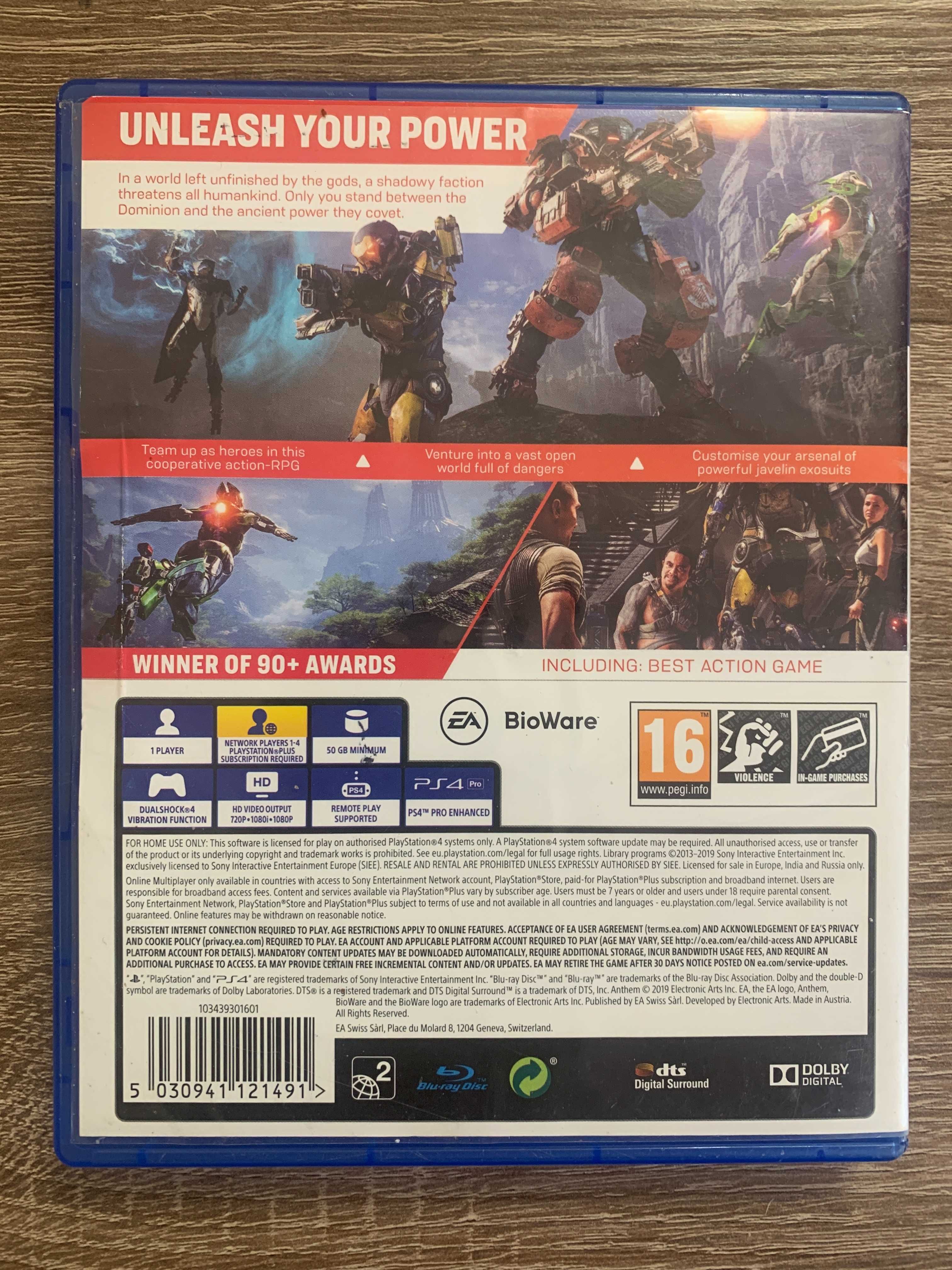 Игра Anthem для PS4