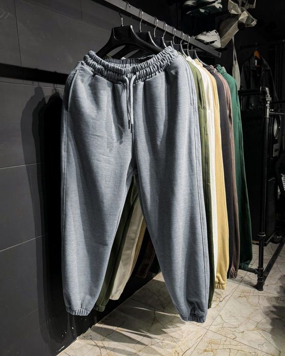 Спортивні штани унісекс теплі не кашлатяться на флісі зимові xs - 3xl