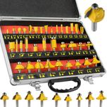 Zestaw 35 frezów do drewna z łożyskiem frezy M22550/M22550R NOWE