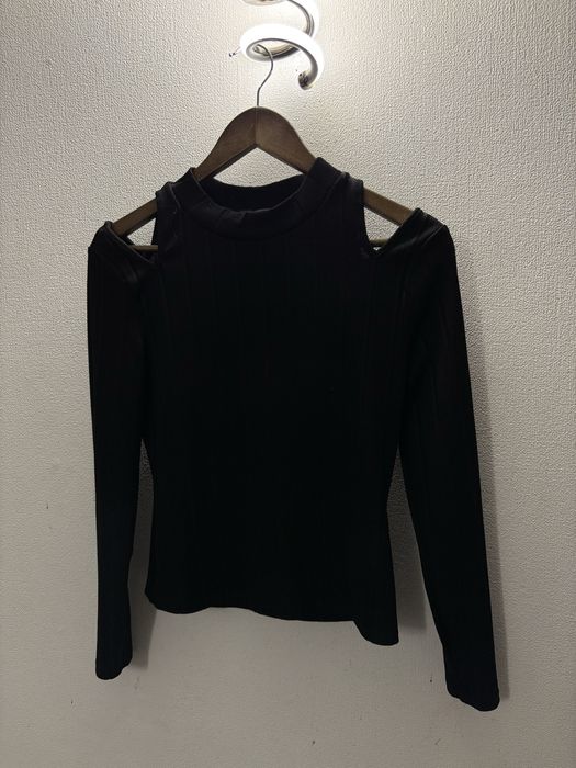 Лонгслів гольф в рубчик