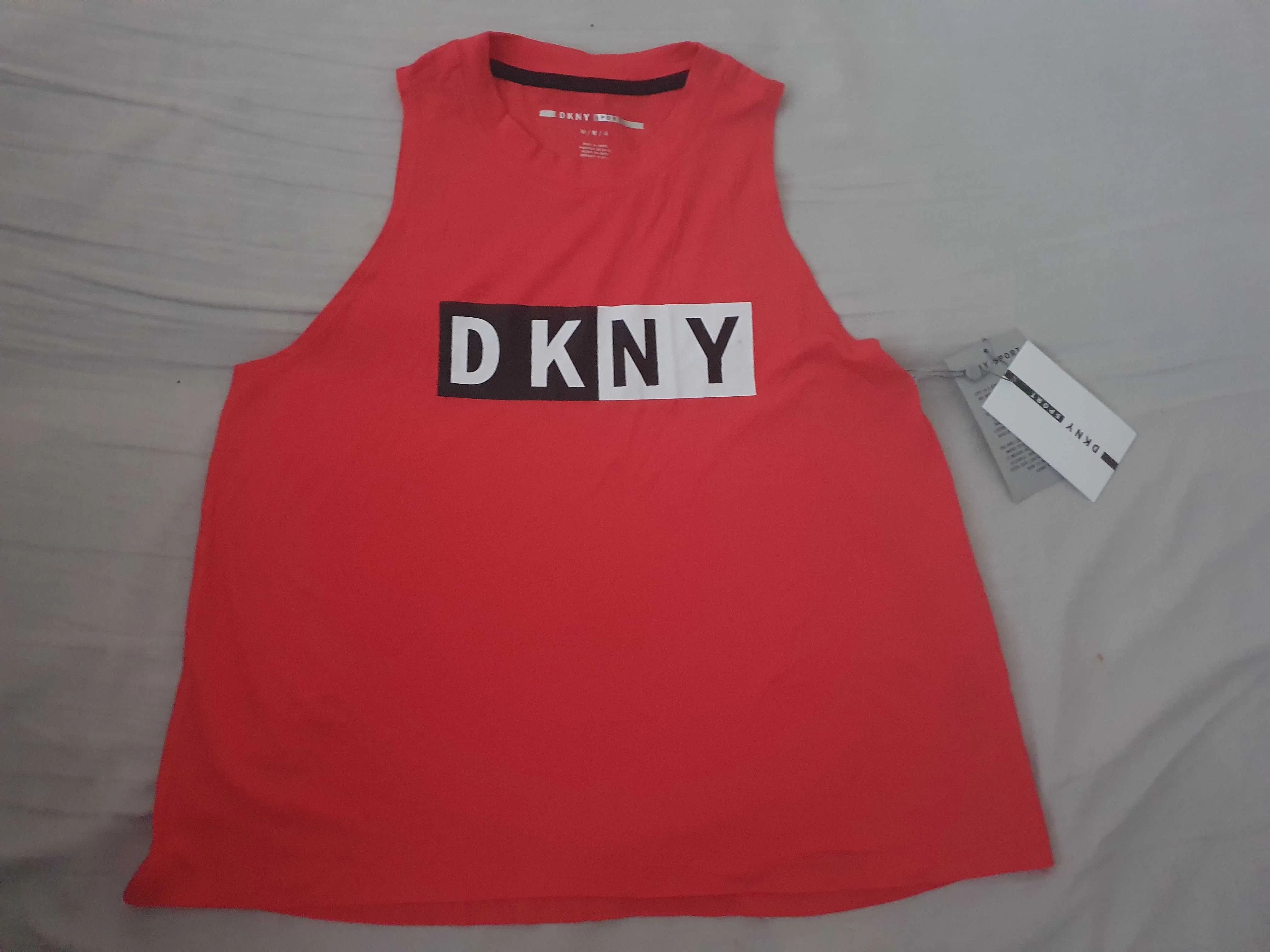 NOWA oryginalna koszulka DKNY bokserka top Donna sport M bluzeczka