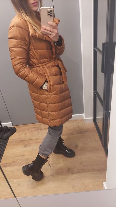 Płaszczyk damski jesienny przejściowy puchowy