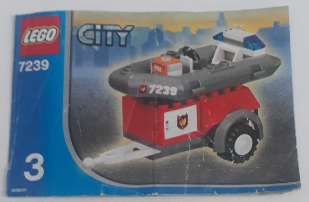 Klocki LEGO city straż pożarna 7239 wóz strażacki z drabiną instrukcje