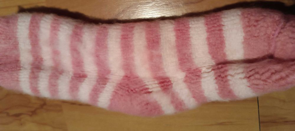 Śliczne nowe ocieplane skarpety REDTAC z antyposlizgiem 18 cm