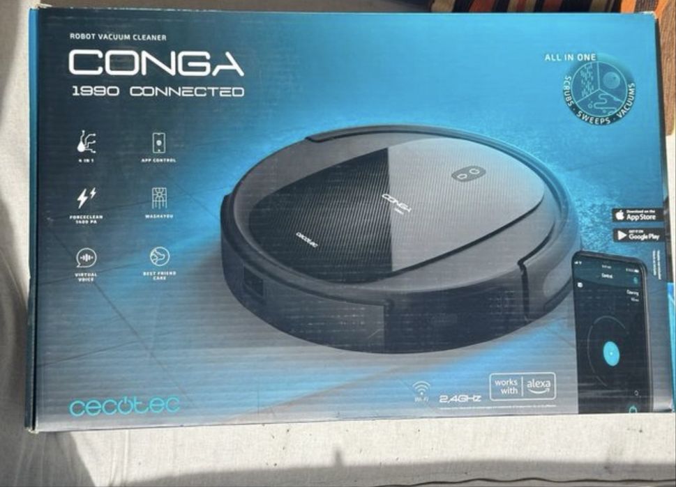Новий миючий робот пилосос Cecotec conga 1990