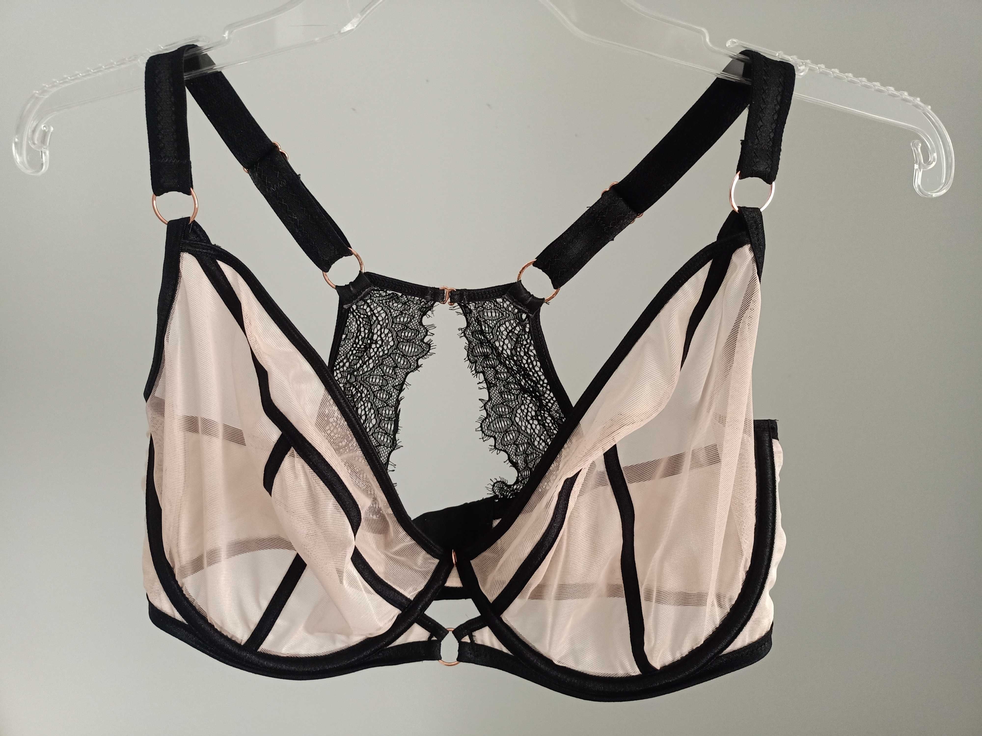 Biustonosz Scantilly Exposed UK 34G / EU 75I  black/nude