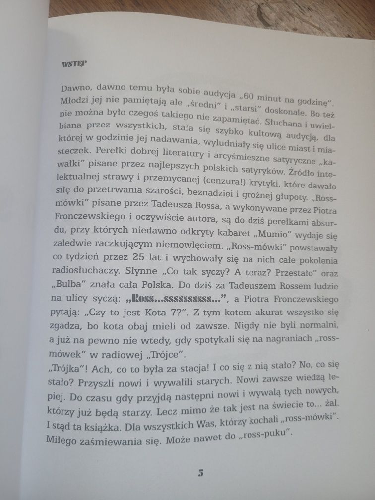 Tadeusz Ross, Piotr Fronczewski Rossmówki cz.1 i 2 + CD 2007 MTJ