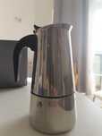 Cafeteira italiana 450 ml, aço inox indução